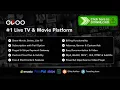 OVOO - Live TV Movie Portal CMS with Membership System Make Live TV Movie Website PHP Script