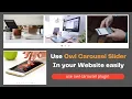 How to use Owl Carousel Slider in your Website Owl Carousel Tutorial Easy Setup