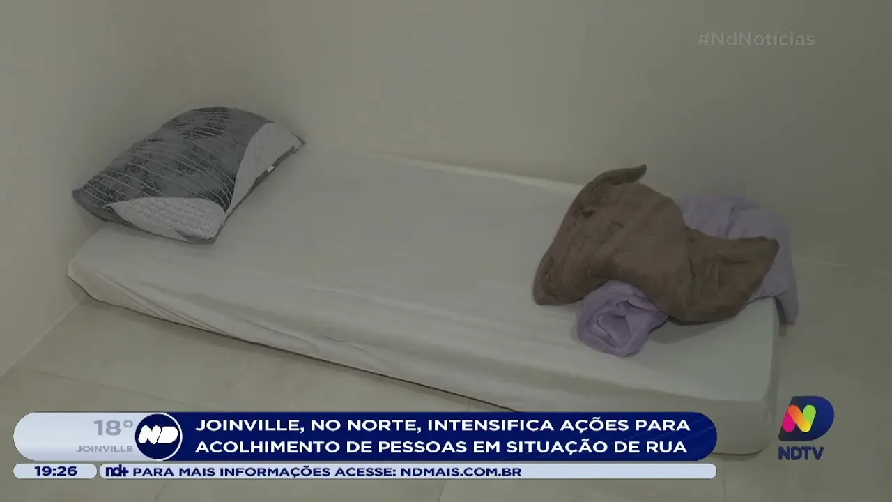 Joinville amplia vagas para acolher pessoas em situação de rua