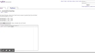 CodingBat Java AP-1 scoresIncreasing