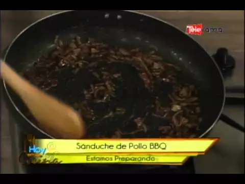 Sánduche de pollo BBQ