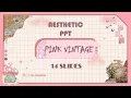 Aesthetic PPT Tema PINK VINTAGE - Tutorial