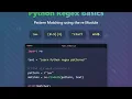 Python Regex Tutorial for Beginners Master Pattern Matching with re Module