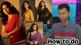 red saree trend editing viral ai photo edit tutorial