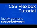 CSS Flexbox justify-content space-between Explained - Beginner Tutorial