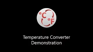 Temperature Converter Demo Visual Basic