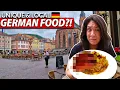 Trying WEIRDEST GERMAN FOOD in Heidelberg Germany Castle Old Town Bakery More