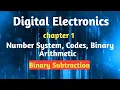 12th std Digital Electronics Chapter1 Number System Codes Binary Arithmetic Binary Subtraction