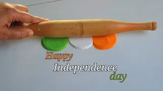 Satisfying Rangoli Video || How to make Independence day Rangoli design || by Jyoti