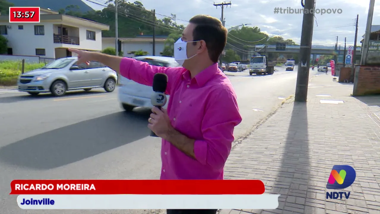 Constantes acidentes em cruzamento preocupa comerciantes e moradores de Pirabeiraba, em Joinville