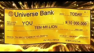 إلشيك ألذهبي لجذب المال من كل الكون تفعيل واستقيال لطاقة المال 10 000000 تردادت المال والوفرة الكبير 