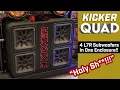 KICKER QL7R12 QUAD Massive Ported Enclosure with FOUR 12 L7R Subwoofers