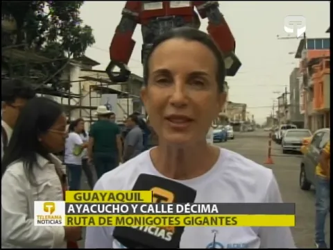 Ayacucho y Calle Décima ruta de monigotes gigantes