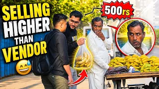 Selling Fruits Higher Price In Front Of Vendors 😅 | Part 4 | Prakash Peswani | 