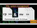 use of cp and Commands File Management in Linux RHCSA PART-11