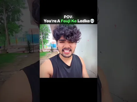 You're A fouji ka ladka 💀😅.#theroameramit #roameredit18 #funny #fatherlove #subscribe #love #shorts