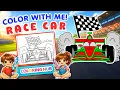 How to Color a Race Car Fun and Easy Coloring Pages for Kids Adults by ColoringHub