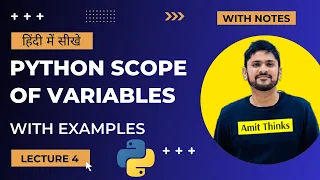 4 Python Scope of Variables in Hindi Python Tutorial for Beginners Amit Thinks
