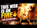 This Wok Is on Fire Nonstop Thai Wok Cooking Real Restaurant Kitchen POV