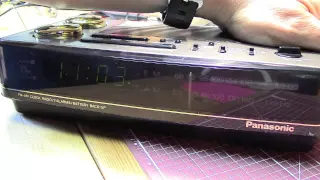 panasonic big bell clock radio rc 6180 from the 1980s