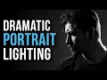 Dramatic PORTRAITS with ONE LIGHT Photo Lighting Tips Tricks