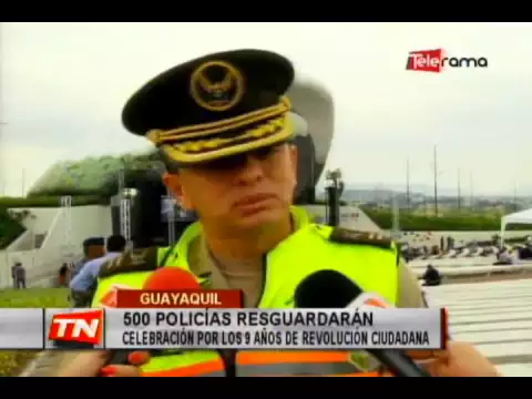 500 policías resguardarán celebración por los 9 años de revolución ciudadana