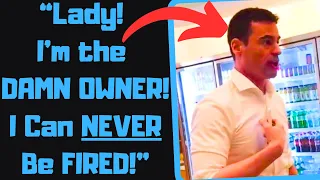 - Smug Karen Pretends to Know the Owner to FIRE ME I m the Owner