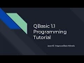 QBasic 1 1 Programming Tutorial - Variables and Maths
