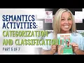 Language Structures Understanding Semantics Part 5 Categorization and Classification