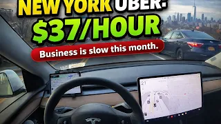 Driving Uber Lyft in a Slow January in NYC 11 Hours