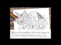Printable coloring page Abstract Cat Art