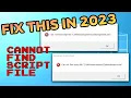 Fix Cannot find Script File Maintenance vbs Startpcheck vbs