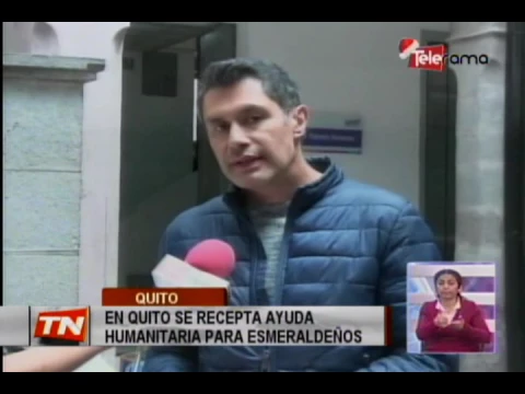 En Quito se recepta ayuda humanitaria para Esmeraldas