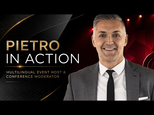 International Multilingual Presenter & Host - Pietro Polidori