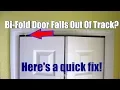 Fix A Bi-Fold Door That Falls Out Of Track