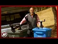 How to pull garbage cans down your long driveway