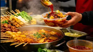 【LIVE】Spicy mixed noodles sold on the roadside at night