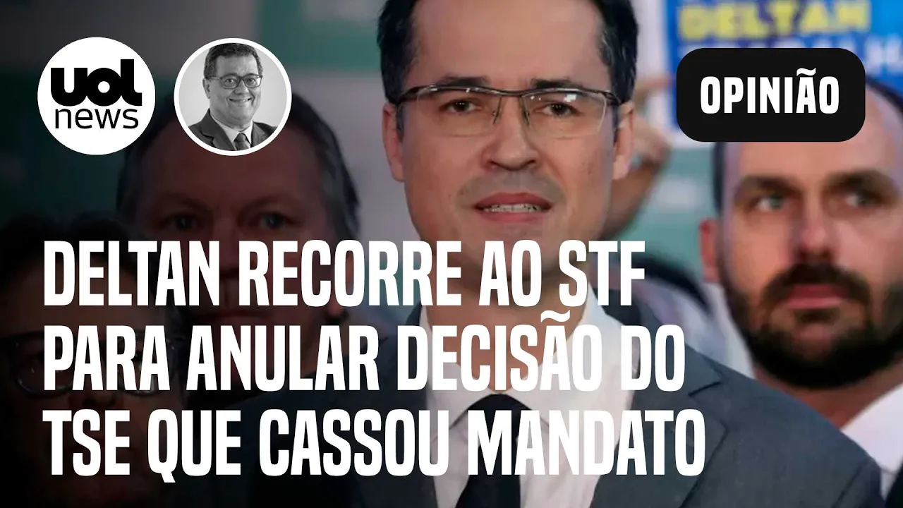 Deltan Dallagnol recorre ao STF para anular decisão do TSE que cassou mandato