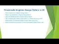 Thread-safe Singleton Design Pattern in C with Examples Thread-safe in C