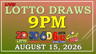LOTTO RESULT 9PM DRAW AUGUST 15 2026 LottoResultTV15K