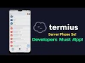 Termius SSH App How to control server from mobile SSH Client Guide