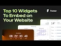 Top 10 Widgets to Embed on Your Website Framer Tutorial