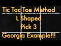 Pick 3 Tic Tac Toe Method L Shaped Georgia Example