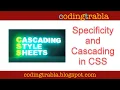 Specificity And Cascades in CSS byAM