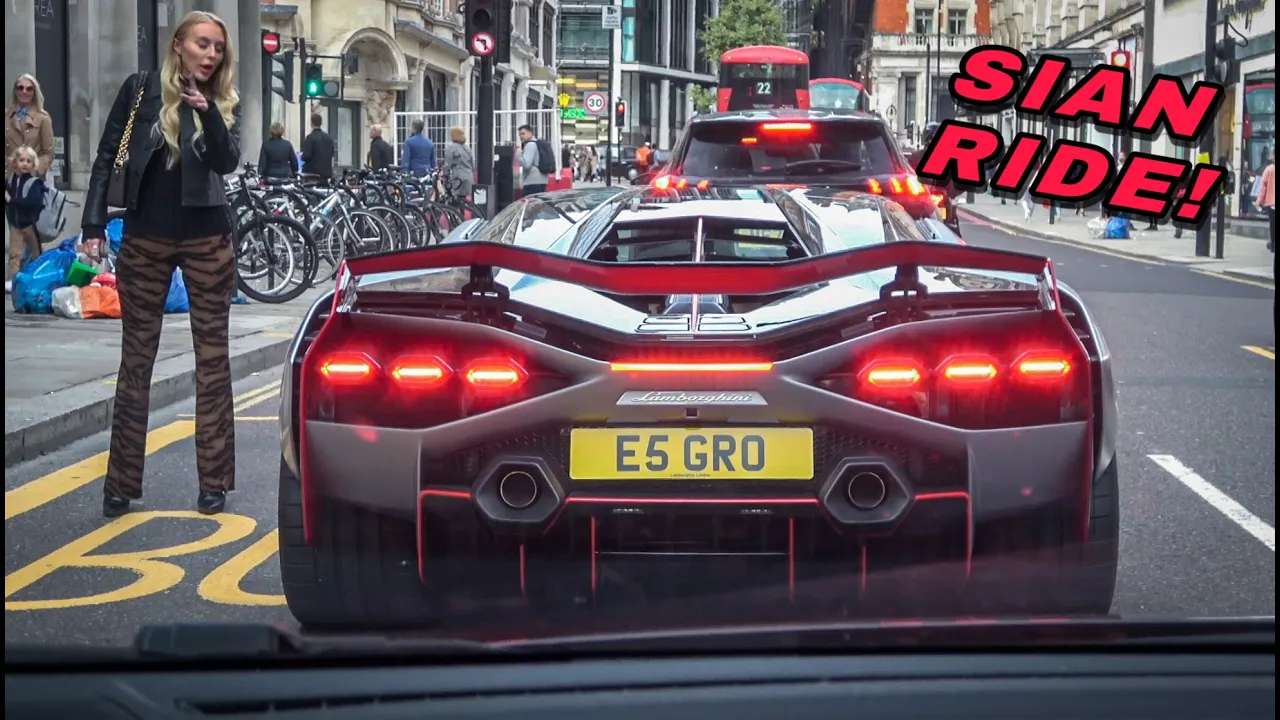 MY RIDE IN THE $4MILLION LAMBORGHINI SIAN in London!