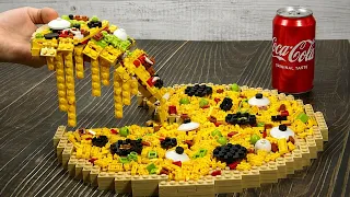 LEGO Superhero Pizza: Stop Motion Cooking ASMR Fast Food