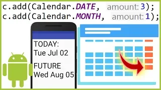 How to Get a Future Date in Java - Android Studio Tutorial
