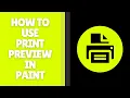 How to Use Print in Paint