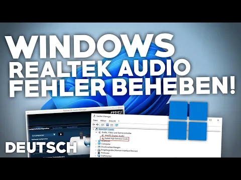 Download MP3 Windows 11: REALTEK AUDIO TREIBER Fehler?! | Problemlösung | Deutsch | 2022