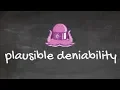 Cardano Blackboard Series What is plausible deniability
